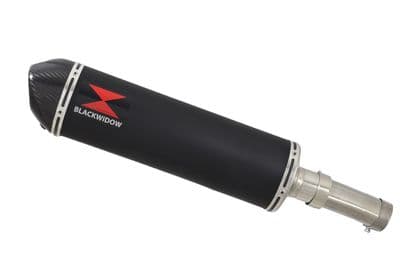 CRF1000 Africa Twin Link Pipe & 400mm Oval Black Stainless Carbon Tip Silencer Kit