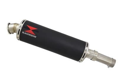 CRF1000 Africa Twin Link Pipe & 400mm Round Black Stainless Silencer Kit