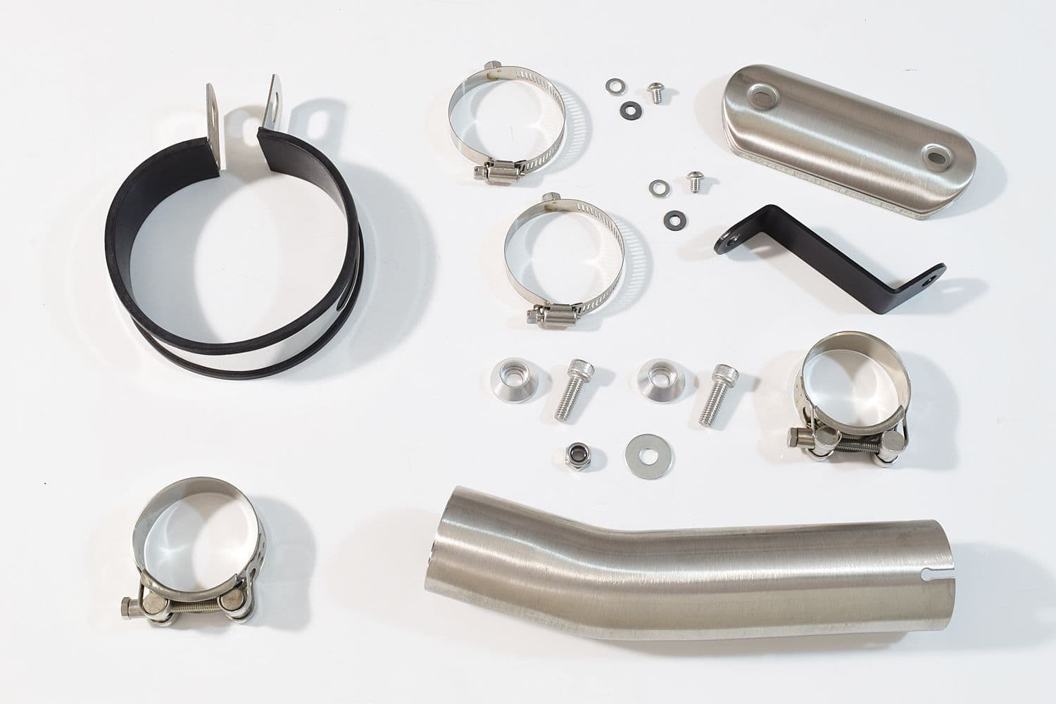 カン CRF1100 Africa Twin Exhaust Silencer Kit 200mm Round Black