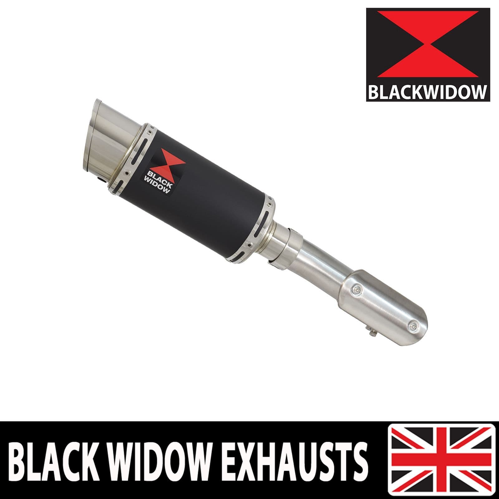 CRF1100 Africa Twin Exhaust Silencer Kit 200mm Round Black