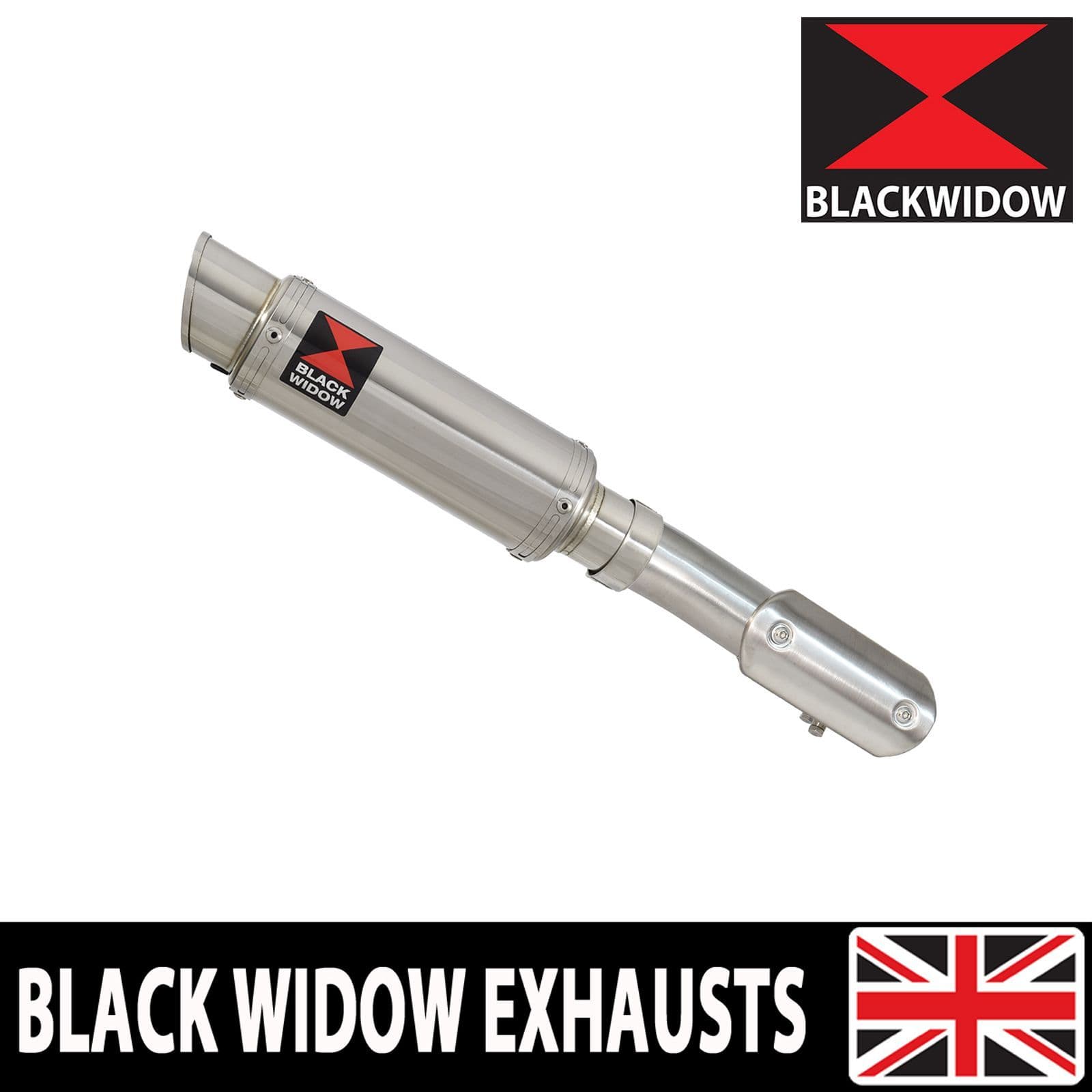 CRF1100 Africa Twin Exhaust Silencer Kit 230mm GP Round Stainless