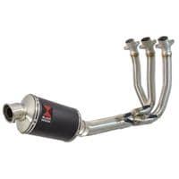 Daytona 660 2024 - 2025 Exhaust System 230 mm Oval Black Stainless Silencer