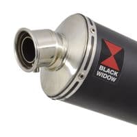 Daytona 660 2024 - 2025 Exhaust System 230 mm Oval Black Stainless Silencer