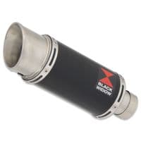 Daytona 660 2024 - 2026 Exhaust System 200 mm Round Black Stainless Silencer
