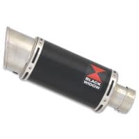 Daytona 660 2024 - 2026 Exhaust System 200 mm Round Black Stainless Silencer