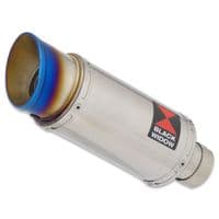 Daytona 660 2024 - 2026 Exhaust System 200 mm Round Blue Tip Stainless Silencer