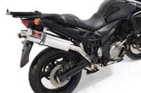 DL 650 V-Strom 2004-2016 Full Exhaust System 400mm Oval Stainless Silencer