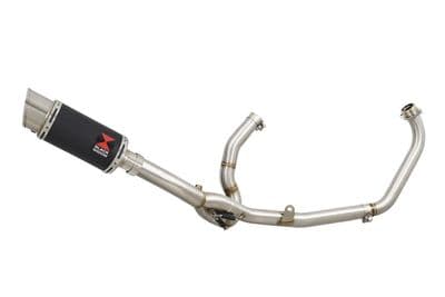 DL650 V-Strom 2017 - 2024 Exhaust System 200mm Round Black Stainless Silencer