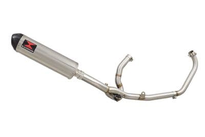 DL650 V-Strom 2017 - 2024 Exhaust System 400mm Oval Stainless Carbon Tip Silencer
