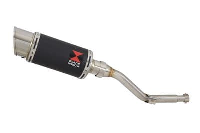 DR 125 SM Performance Exhaust Silencer 200mm Round Black Stainless