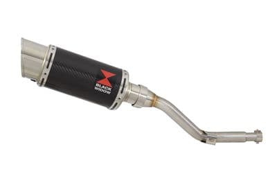 DR 125 SM Performance Exhaust Silencer 200mm Round Carbon