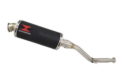 DR 125 SM Performance Exhaust Silencer 300mm Round Black Stainless