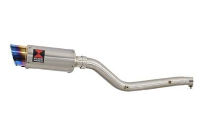 DRZ 400 S / SM 2000 - 2024 Exhaust Silencer Kit 200 mm Round  Blue Tip Stainless