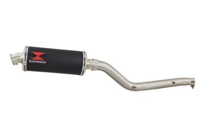 DRZ 400 S / SM 2000 - 2024 Exhaust Silencer Kit 300 mm Oval Black Stainless