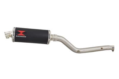 DRZ 400 S / SM 2000 - 2024 Exhaust Silencer Kit 300 mm Round Black Stainless