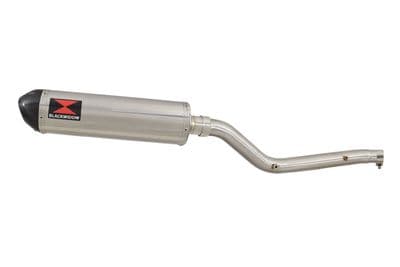 DRZ 400 S / SM 2000 - 2024 Exhaust Silencer Kit 400 mm Oval Stainless Carbon Tip