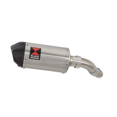 Eliminator 500 Exhaust Silencer 200mm Oval Stainless Carbon Tip