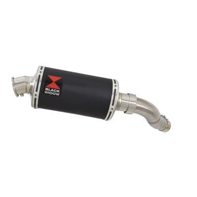 Eliminator 500 Exhaust Silencer 230mm Oval Black Stainless