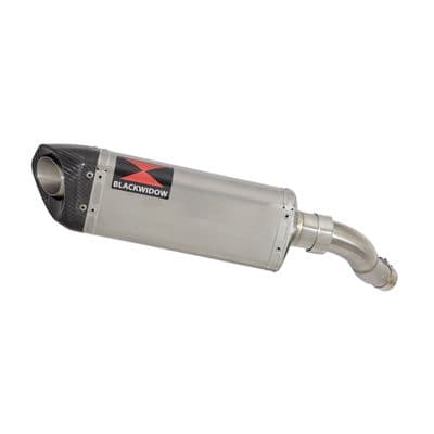 Eliminator 500 Exhaust Silencer 300mm Tri Oval Stainless Carbon Tip