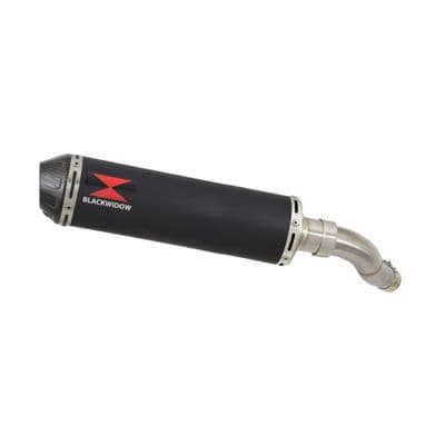 Eliminator 500  Exhaust Silencer 370mm Round Black Stainless Carbon Tip