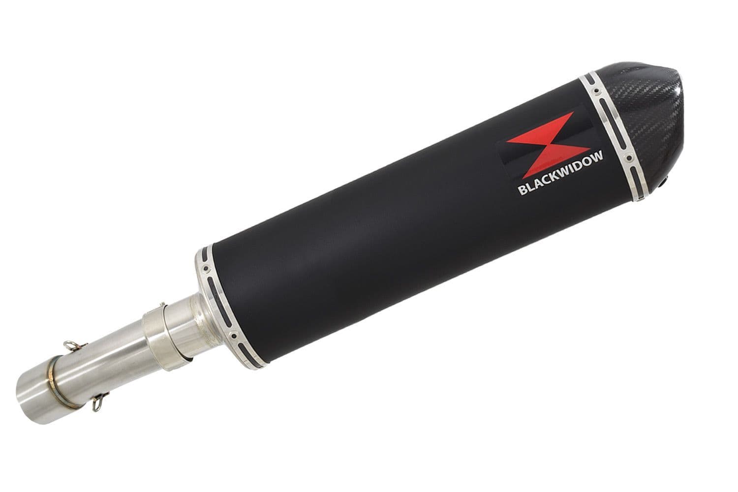 F F800 GS Adventure Exhaust Silencer 400mm Oval Black Stainless