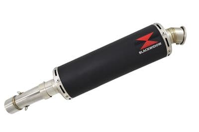 F800 GS Adventure Exhaust Silencer 400mm Round Black Stainless
