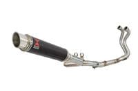 F900R 2020-2025 De-Cat Performance Exhaust System 350mm GP Round Carbon Silencer