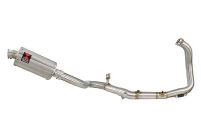 F900XR 2020-2025 De-Cat Performance Exhaust System 230mm Oval Stainless Silencer