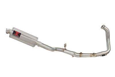 F900XR 2020-2025 De-Cat Performance Exhaust System 300mm Oval Stainless Silencer
