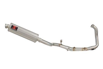 F900XR 2020-2025 De-Cat Performance Exhaust System 400mm Oval Stainless Silencer