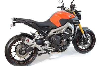 FZ - 09 2013 - 2020 High Level Exhaust System 200 mm Oval Stainless Steel Carbon Tip Silencer