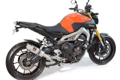 FZ - 09 2013 - 2020 High Level Exhaust System 200 mm Round GP Stainless Steel Silencer