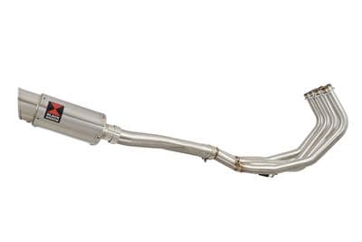 FZ6R 2009-2017 High Level De-cat Exhaust System 200mm Round Stainless Silencer