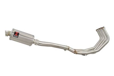 FZ6R 2009-2017 High Level De-cat Exhaust System 230mm Oval Stainless Silencer