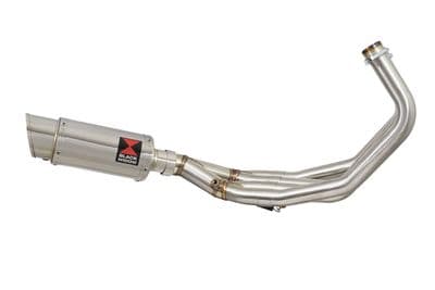 FZ6R 2009-2017 Low Level De-cat Exhaust System 200mm Round Stainless Silencer