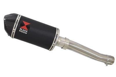 FZR1000 FZR 1000 EXUP Exhaust Silencer Kit 200mm Oval Black Stainless Carbon Tip