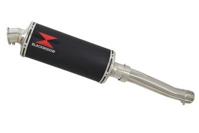 FZR1000 FZR 1000 EXUP Exhaust Silencer Kit 300mm Oval Black Stainless
