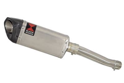 FZR1000 FZR 1000 EXUP Exhaust Silencer Kit 300mm Tri Oval Stainless Carbon Tip