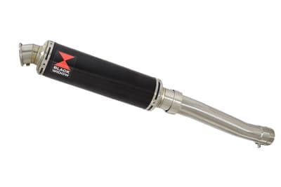 FZR1000 FZR 1000 EXUP Exhaust Silencer Kit 350mm Round Black Stainless