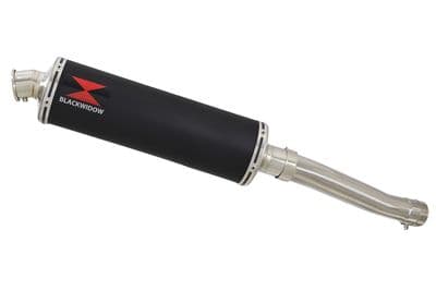 FZR1000 FZR 1000 EXUP Exhaust Silencer Kit 400mm Oval Black Stainless