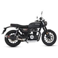 GB 350 2024 - 2025 Exhaust Silencer Kit 400 mm Oval Black Stainless Steel Silencer