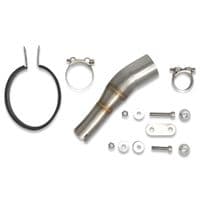 GB 350 2024 - 2025 Exhaust Silencer Kit 400 mm Oval Black Stainless Steel Silencer