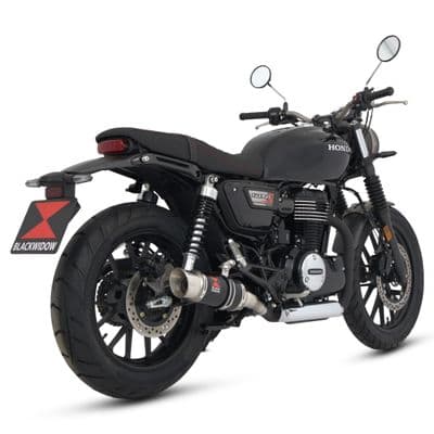 GB 350 S / R / RS 2024 - 2025 Exhaust Silencer Kit 200 mm Round GP Black Stainless Steel