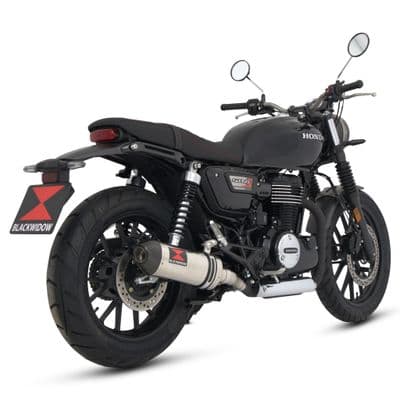 GB 350 S / R / RS 2024 - 2025 Exhaust Silencer Kit 300 mm Oval Stainless Steel Carbon Tip