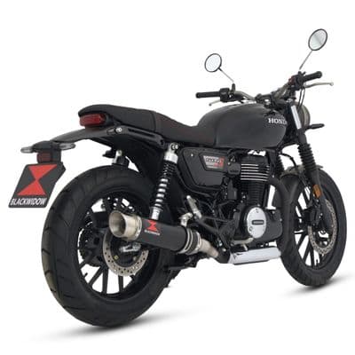 GB 350 S / R / RS 2024 - 2025 Exhaust Silencer Kit 360 mm Round GP Black Stainless Steel