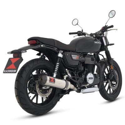 GB 350 S / R / RS 2024 - 2025 Exhaust Silencer Kit 370 mm Round Stainless Steel Carbon Tip