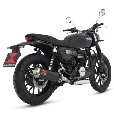 GB 350 S / R /  RS 2024 - 2025 Exhaust Silencer Kit 400 mm Oval Black Stainless Steel