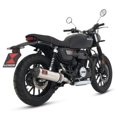 GB 350 S / R / RS 2024 - 2025 Exhaust Silencer Kit 400 mm Oval Stainless Steel Carbon Tip