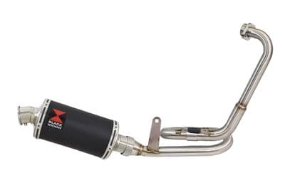 GK 125 2022-2025 Exhaust System 230mm Oval Black Stainless Silencer