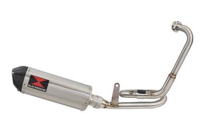 GK 125 2022-2025 Exhaust System 300mm Oval Stainless Carbon Tip Silencer
